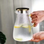 DELI 1.8L Borosilicate Glass Ice Water Jug